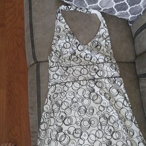 AB Studio White Dress with Black design 8
